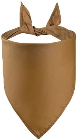 Petitebella Single Color Pet Bandana (Brown, Small)