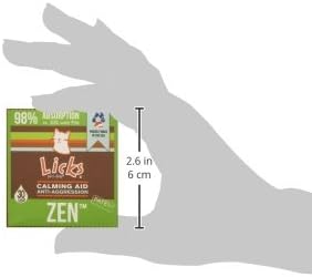 Licks Zen - Stress & Behavior Support for Cats - L-Theanine, Tryptophan, Ashwagandha & Eleuthero - Pill-Free Liquid Packets - Chicken & Liver Flavor - 30 Packets