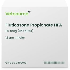 Fluticasone Propionate HFA for Animals, 110 mcg (120 Puffs), 12 gm Inhaler