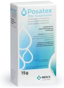 POSATEX Otic Suspension for Dogs, 15gm Bottle