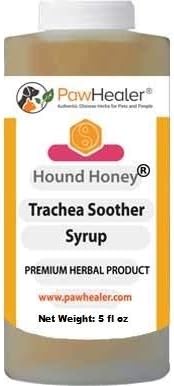 PawHealer® Hound Honey: Trachea Soother Syrup - 150 ml (5 fl oz) - Natural Herbal Remedy for Symptoms of Collapsed Trachea - Tastes Good - Easy to Administer