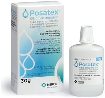 POSATEX Otic Suspension for Dogs, 30gm Bottle