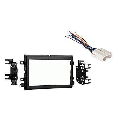 Harmony Audio Compatible with Ford Freestar 2004 2005 2006 2007 Double DIN Stereo Harness Radio Install Dash Kit Package