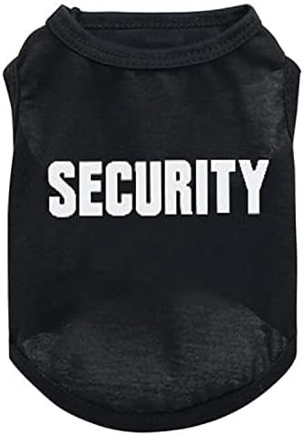6-Pack Dog Boy Summer Shirts - Black, Sleeveless, Printed Pet Shirts for Small to Medium Dogs & Cats