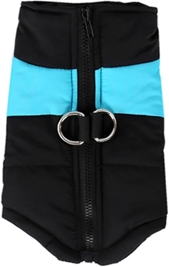 Winter Waterproof Windproof Dog Jacket - Warm Vest Coat for Small & Medium Dogs - Not Suitable for Big Dogs C-Blue XX-Small