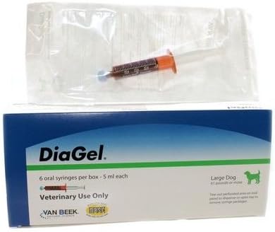 Diarrhea Control Gel for Dogs (Large) 5 mL Syringe, 2 Pack