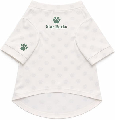 Luxury Designer Dog T Shirt – Trendy Puppy Clothes for Small Dogs, Fashion Pet Tee for French Bulldogs & Chihuahuas, Everything Chic Dog Apparel (StarbarksTee, Medium)