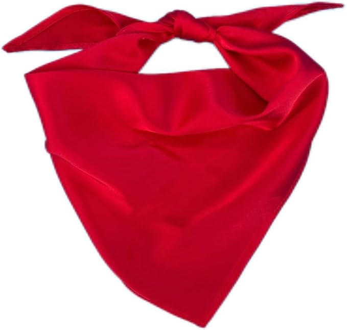 1 Pack Dog Bandana Red Chiffon for Small Dogs