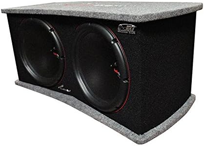 AUDIOPIPE APSQ-120ET 12-inch Edge Extension Technology PP Cone Woofer High Performance Sealed Bass Enclosure 2 Ohms Stereo 2" 4-Layer Dual Voice Coil BASV