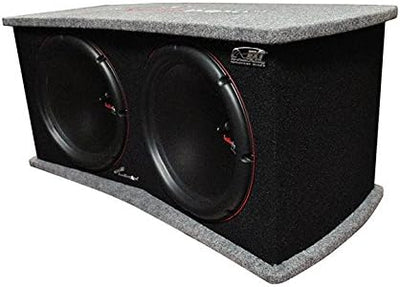 AUDIOPIPE APSQ-120ET 12-inch Edge Extension Technology PP Cone Woofer High Performance Sealed Bass Enclosure 2 Ohms Stereo 2" 4-Layer Dual Voice Coil BASV