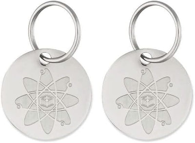 Shield Tag - Natural Flea & Tick Repellent Collar Tag for Dogs & Cats - Waterproof, Lasts 12 Months - Stainless Steel Pendant - Regular Tag (2 Pack)