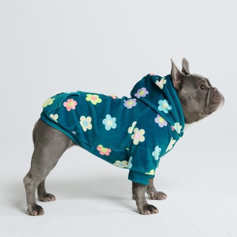 Spark Paws Dog Hoodie – Premium Dog Sweater for Small, Medium, and Large Dogs | Warm Outfits for French Bulldogs, Pitbull, Puppy, Winter Jacket Alternative - Daisy - 3XL