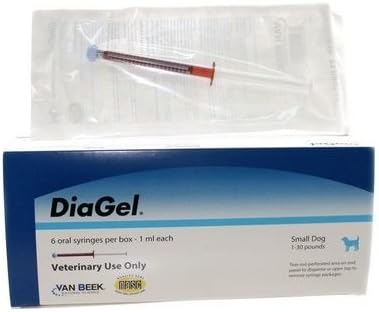 Diarrhea Control Gel for Small Sized Dogs 1-30 Pounds, 1 mL Syringes, 2 Pack