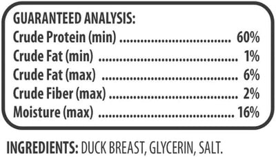 Duck Flavor Jerky Premium Treats for Dogs ~ 64 Oz Bag ~ No Artificial Colors, Flavors, or preservatives, No Corn, Wheat, or Soy.