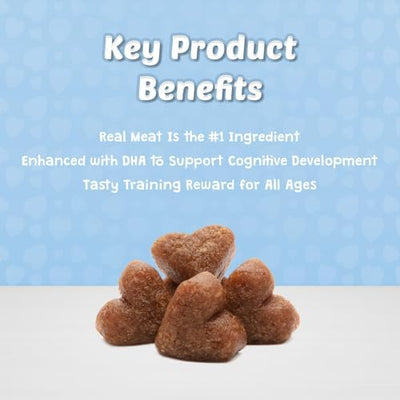 Blue Buffalo Bits Soft Dog Treats for Training, Made with Natural Ingredients & Enhanced with DHA, Turkey Recipe, 4-oz Bag (Pack of 6)