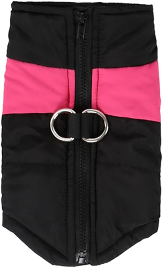 Winter Waterproof Windproof Dog Jacket - Warm Vest Coat for Small & Medium Dogs - Not Suitable for Big Dogs C-Pink Large