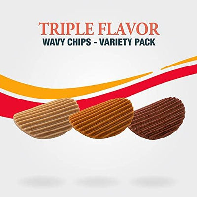 Good ‘n’ Tasty Triple Flavor Wavy Chips Variety Pack, 10 oz, Treats for Dogs