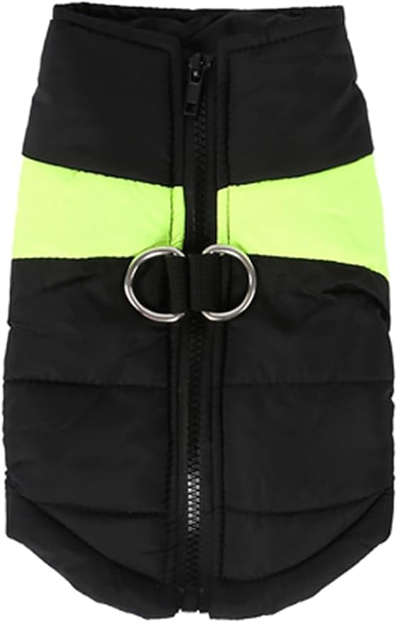 Winter Waterproof Windproof Dog Jacket - Warm Vest Coat for Small & Medium Dogs - Not Suitable for Big Dogs C-Green Small