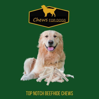 Chews for Dogs Retriever roll 7-8 Inches. Extra Thick (80 Pack)