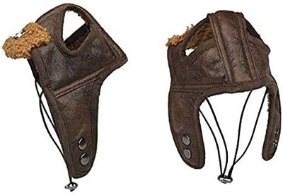 Leconpet Dog Aviator Hat, Dog Winter Pilot Hat with Ear Flaps for Cold Weather (XXL, Brown)