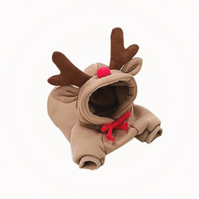 Warm Dog Winter Clothes Cute Fruit Dog Coat Hoodies Fleece Pet Dogs Costume Jacket for French Bulldog Chihuahua Ropa para Perro(Coffee,XS)