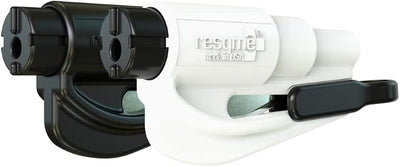 resqme The Original Compact Emergency Keychain Car Escape Tool, Seatbelt Cutter and Window Breaker, Made in USA, Pack of 2