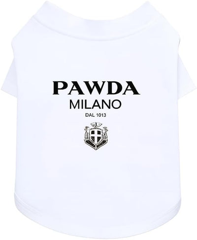 Luxury Designer Dog T Shirt – Cute Puppy Clothes for Small Dogs, Fashion Pet Tee Outfit for French Bulldogs & Chihuahuas, Everything Chic Dog Apparel