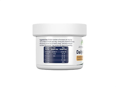 Animal Biome Digestive Enzyme Powder for Dogs & Cats 30g (40 Scoops), Daily Digest Supplement for Dogs, S. Boulardii, & Slippery Elm, Supports Healthy Digestion & Nutrient Breakdown, Daily Food Topper