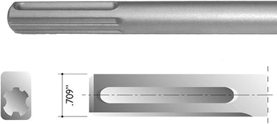 25 Tooth Square Head Carbide Tipped Bushing Tool with SDS-MAX Shank Made in the USA by Champion Chisel - Great for Leveling Concrete Surfaces