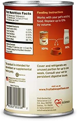 Fruitables Pumpkin Digestive Supplement 15oz (Pack of 12)