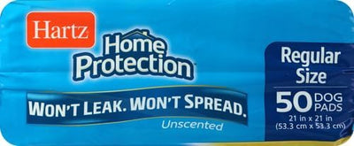 Hartz Home Protection Super Absorbent Odor Eliminating No Leaks Dog Pads, 50 Count