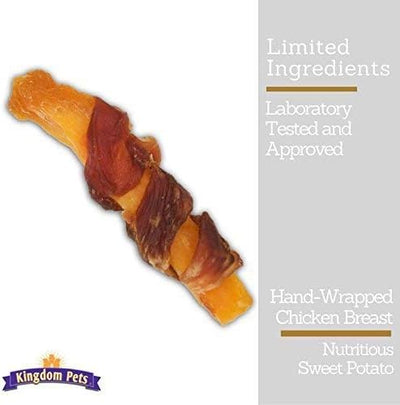 Filler Free Chicken Jerky & Sweet Potato Twists, Premium Treats for Dogs, 48-ounce bag