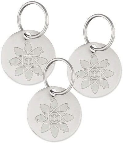 Shield Tag - Natural Flea & Tick Repellent Collar Tag for Dogs & Cats - Waterproof, Lasts 12 Months - Stainless Steel Pendant - Regular Tag (3Pack)