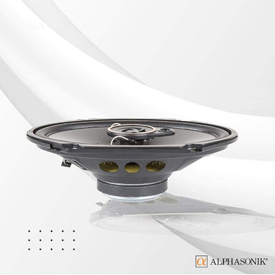 Alphasonik AS268P Loudspeakers 2 Pairs of 6X8 350W Max 3-Way Speakers 4 Ohms Premium Quality Audio Door Speakers for Car or Truck Stereo Sound System