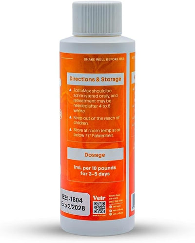 Toltrazuril 10.0% for Horses, Dogs, Cats,120mL/4 Ounce, for Non-Food Chain Animals, Alfalfa