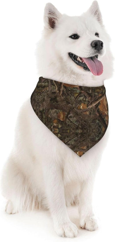Camouflage Camo Hunting Tropical Jungle Dog Bandana Scarf Triangle Bibs Pet Accessories Cat Kerchief