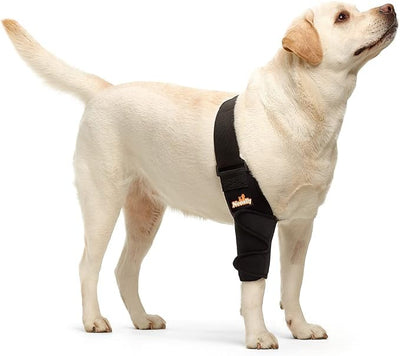 NeoAlly Dog Elbow Brace Protector Pads for Canine Elbow and Shoulder Support Elbow Hygroma, Dysplasia, Osteoarthritis, Elbow Calluses, Pressure Sores and Shoulder Dislocation (Right Leg, Small)