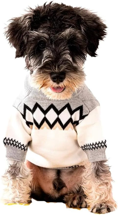 Everything Chic Luxury Dog Sweater – Soft Knit Designer Pet Outfit for Small Dogs & Puppies, XS–L, Stylish Warm Clothing for Yorkies, Chihuahuas, Dachshunds, Maltese, French Bulldog