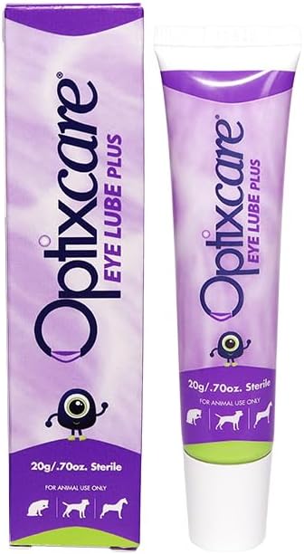 OptixCare Eye Lube Plus with Hyaluron - 20g for Dogs Cats Horses