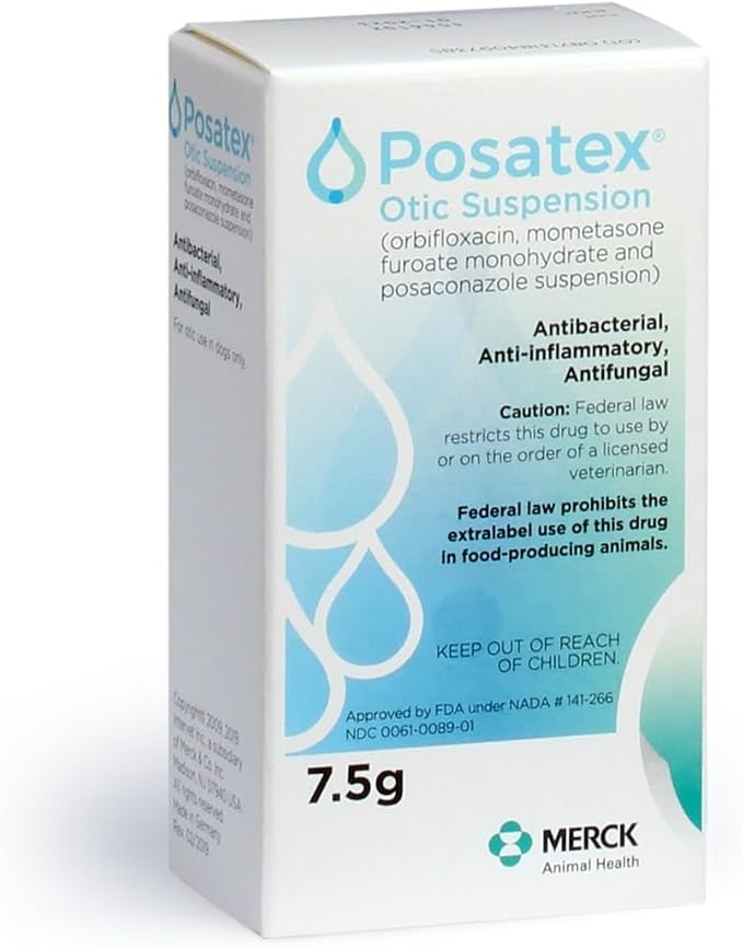 POSATEX Otic Suspension for Dogs, 7.5gm Bottle