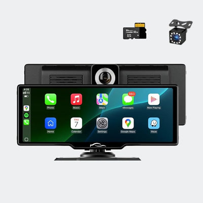 Pro Max 10" Wireless Apple CarPlay & Android Auto Touch Screen (Pro max+Camera+sd.)