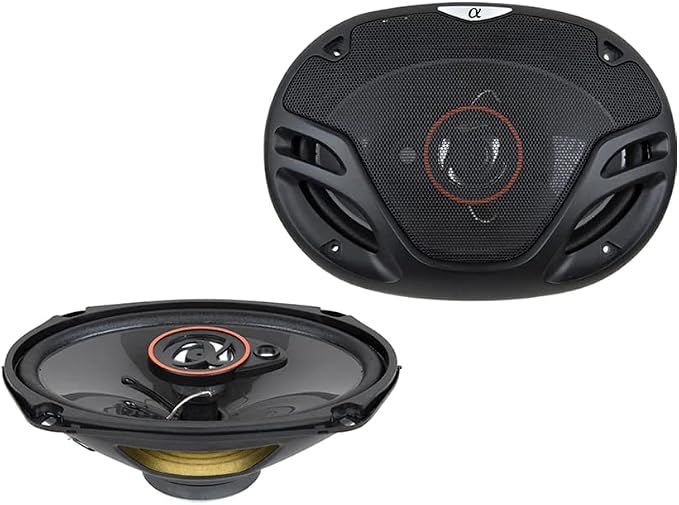 Alphasonik AS29 Loudspeakers 1 Pair of 6X9 500W Max 3-Way Speakers 4 Ohms Premium Quality Audio Door Speakers for Car or Truck Stereo Sound System