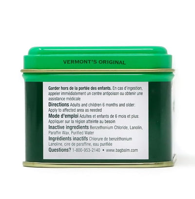 Bag Balm Vermont's Original Moisturizing for Dry Skin, Chapped Lips, Cracked Heels, Dog Paw Pads + More. 118 ml (4 oz) Tin (1)