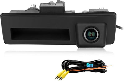 170° Car Handle Backup Camera HD Waterproof Rear View Camera Night Vision Reverse Parking Assistance for Audi A3 S3 S5 A4L A6L Q3 Q5 Q7 for VW Tiguan Passat Touareg Lavida Sagitar