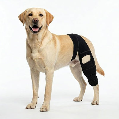 Dog Knee Brace for Hind Leg Support with Extended Straps Adjustable Canine Joint Wrap for Large Dogs Post Surgery Recovery Hindquarters Stabilization Guard for Daily Walks Running(Size XL) | Extended dual thigh straps for stay-put stability paired with...