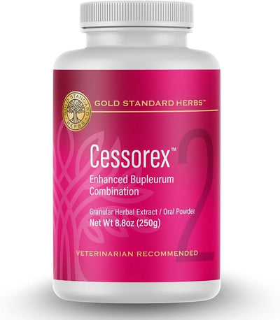 Cessorex Allergy Relief and Skin Immune Function Support Supplement for Dogs by Gold Standard Herbs, All Natural Bupleurum Combination, 250 gram Powder