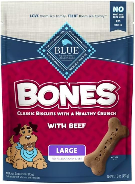 Blue Buffalo Classic Bone Biscuits with Beef Large 16 oz
