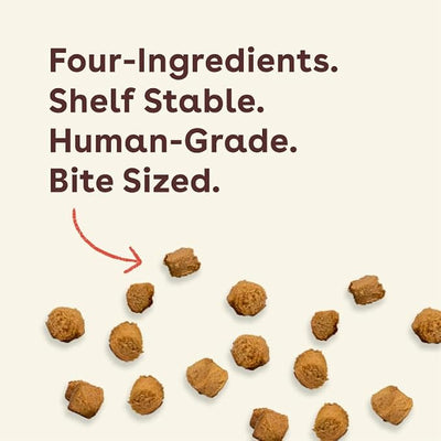 Pupford Training Treats for Dogs & Puppies, 250+ Four Ingredient Bites (Peanut Butter, 5 oz)