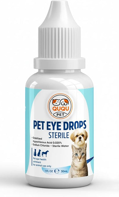 dog eye drops and cat eye drops , pet eye drop , Vet-Recommended Dog Eye Infection Treatment to Soothe Infection Allergy,Relieve Dry Eyes Pink Eyes, Pet Tear Stain Cleaner Horses (0.98 Fl Oz)