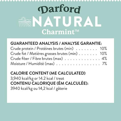 Darford Natural Charmint™ Dog Treats – Breath-Freshening Parsley, Charcoal & Peppermint – Mini Bone Shape – Oven-Baked in Canada – All Natural, Wheat-Free, No Corn or Soy – 12 lb